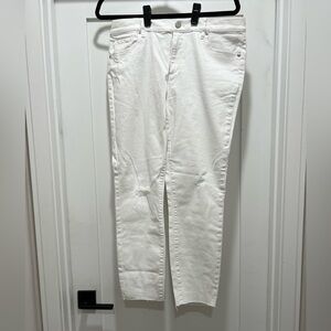 NWT LOFT Modern Skinny Crop Jeans in Cream - size 12